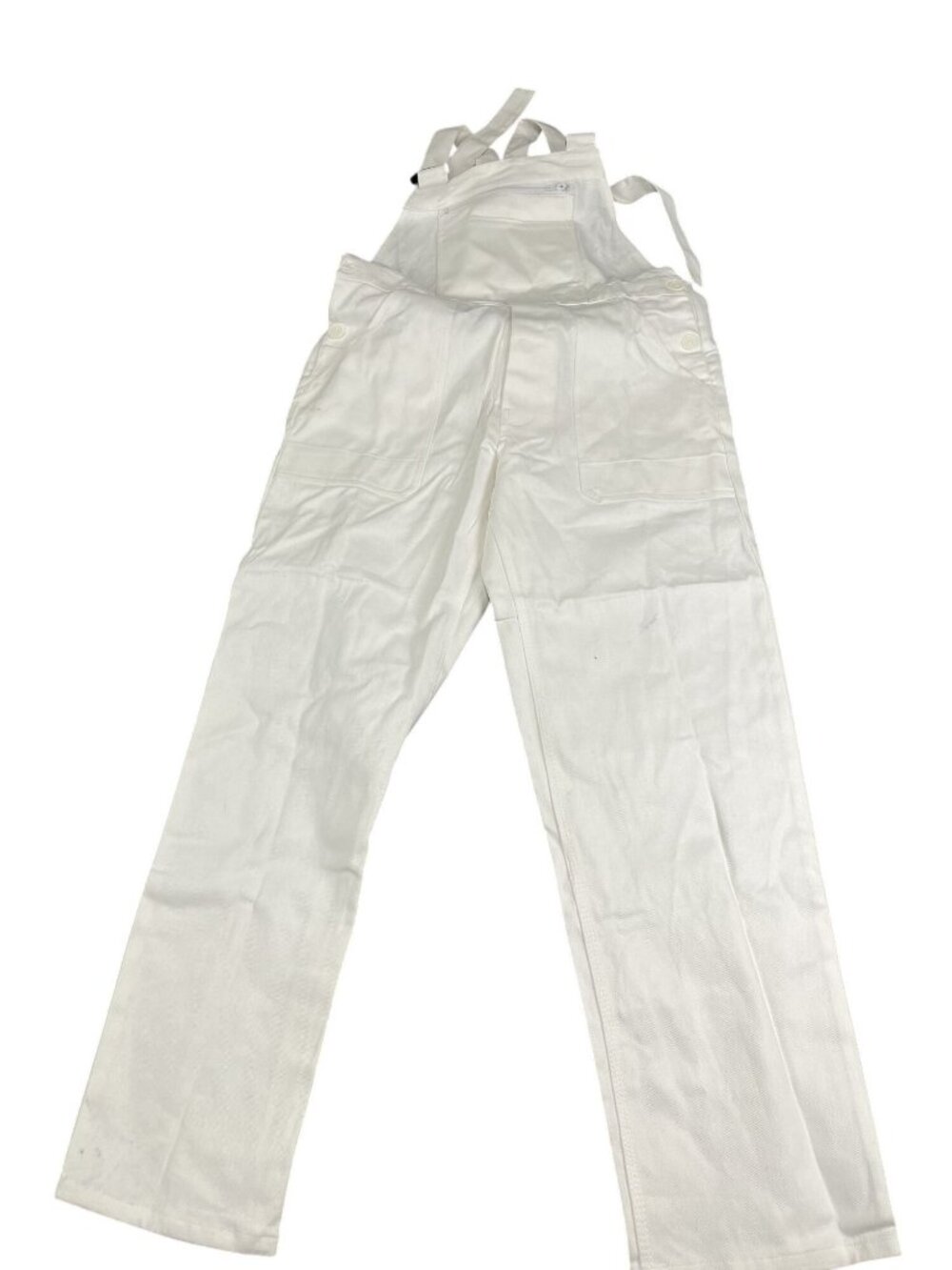 White Painters Overalls Adjustable Elastic Straps Large Workwear